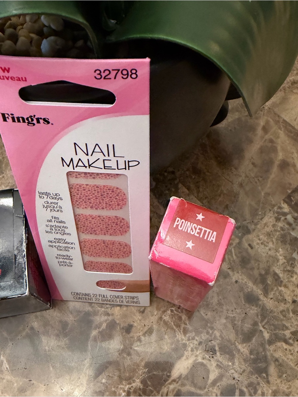 🥰♥️Jeffree Star Cosmetics & Pink Pattern Nail Make-Up Full Cover Strips - Picture 3 of 9